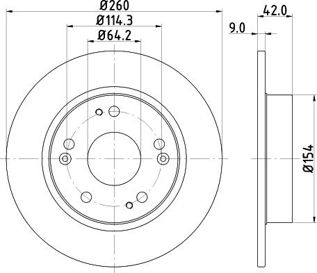 Mintex MDC1833 - Тормозной диск autospares.lv