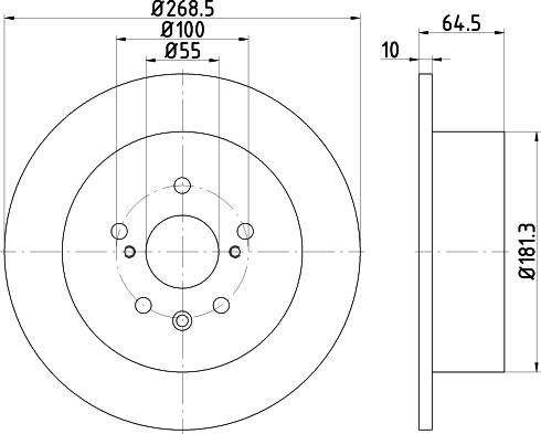 Mintex MDC1872 - Тормозной диск autospares.lv