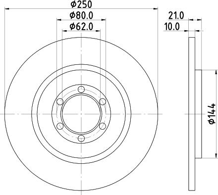 Mintex MDC187 - Тормозной диск autospares.lv