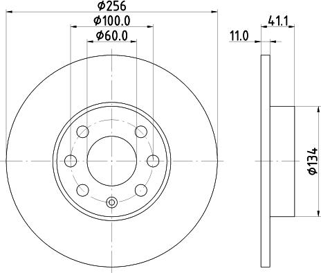 Mintex MDC1361 - Тормозной диск autospares.lv