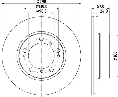 Mintex MDC1362 - Тормозной диск autospares.lv