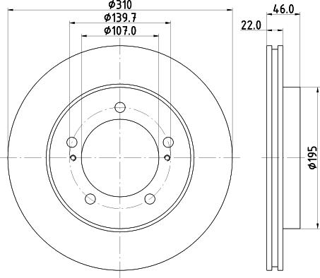 Mintex MDC1301 - Тормозной диск autospares.lv