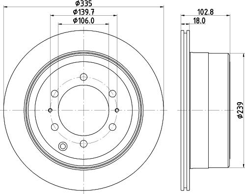 Mintex MDC1303 - Тормозной диск autospares.lv