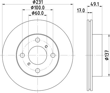 Mintex MDC1374 - Тормозной диск autospares.lv