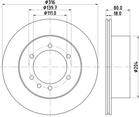 Mintex MDC1298 - Тормозной диск autospares.lv