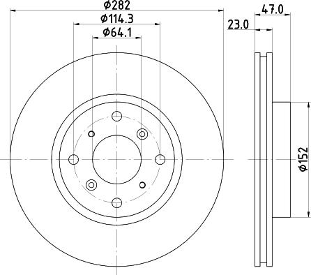 Mintex MDC1254 - Тормозной диск autospares.lv