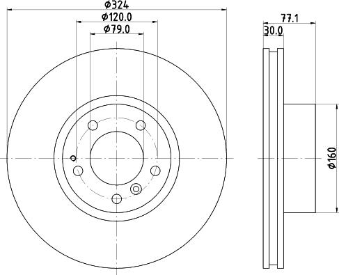 Mintex MDC1260 - Тормозной диск autospares.lv