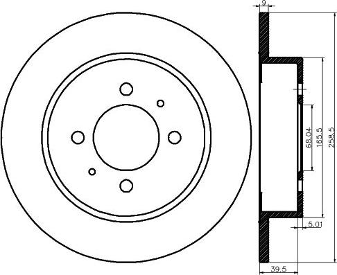 Mintex MDC1205 - Тормозной диск autospares.lv