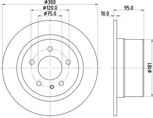 Mintex MDC1203 - Тормозной диск autospares.lv