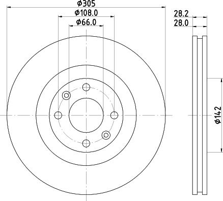 Mintex MDC1288 - Тормозной диск autospares.lv