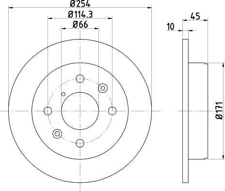 Mintex MDC1223 - Тормозной диск autospares.lv