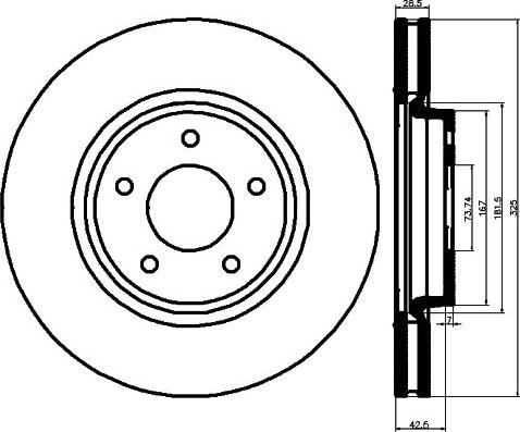 Mintex MDC1276 - Тормозной диск autospares.lv