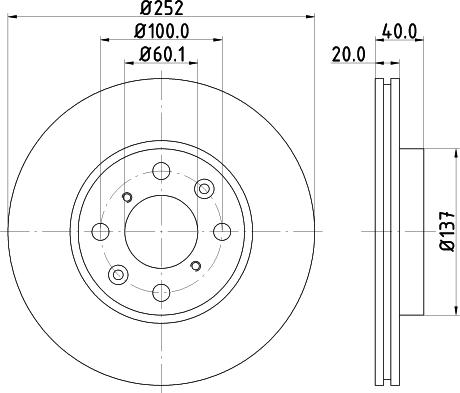 Mintex MDC1756C - Тормозной диск autospares.lv
