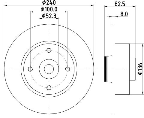 Mintex MDC1762 - Тормозной диск autospares.lv