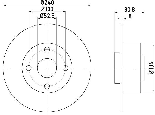 Mintex MDC1707 - Тормозной диск autospares.lv