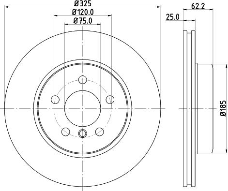Mintex MDC1719 - Тормозной диск autospares.lv