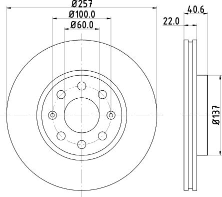 Mintex MDC1735 - Тормозной диск autospares.lv