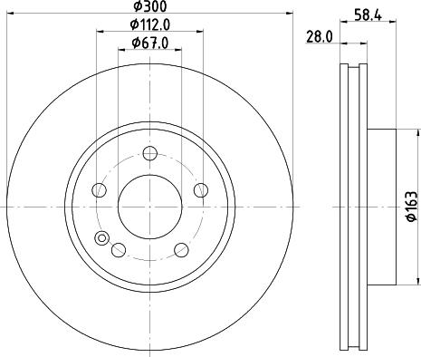 Mintex MDC1728C - Тормозной диск autospares.lv