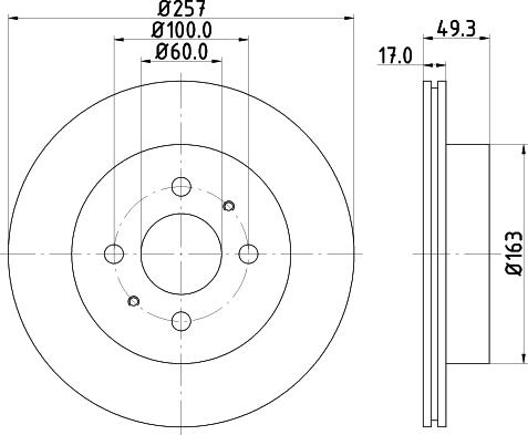 Mintex MDC1770 - Тормозной диск autospares.lv