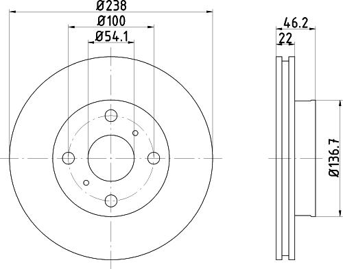 Mintex MDC894 - Тормозной диск autospares.lv