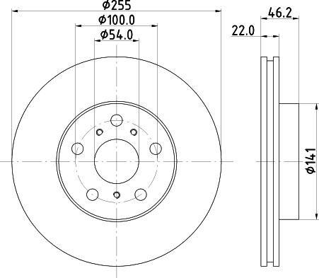 Mintex MDC893 - Тормозной диск autospares.lv