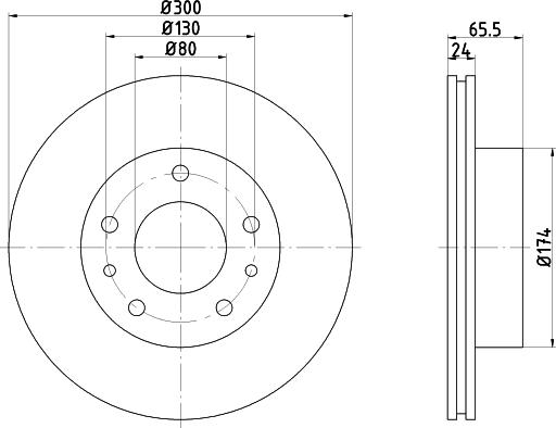 Mintex MDC840 - Тормозной диск autospares.lv