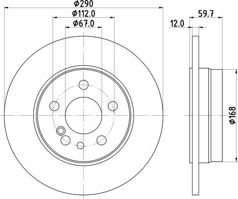 Mintex MDC803 - Тормозной диск autospares.lv