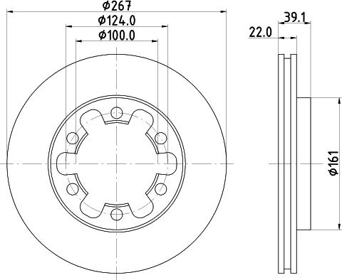 Mintex MDC817 - Тормозной диск autospares.lv