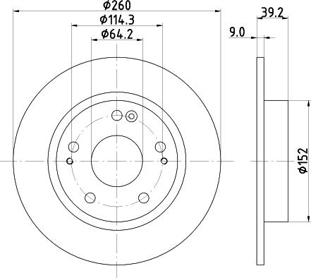 Mintex MDC83057C - Тормозной диск autospares.lv