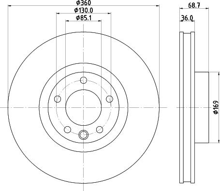 Mintex MDC83188LC - Тормозной диск autospares.lv