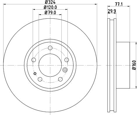 Mintex MDC833 - Тормозной диск autospares.lv