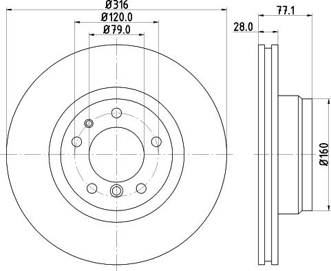 Mintex MDC832 - Тормозной диск autospares.lv