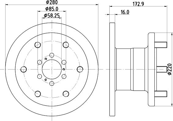 Mintex MDC837 - Тормозной диск autospares.lv