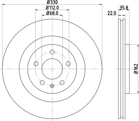 Mintex MDC82349C - Тормозной диск autospares.lv
