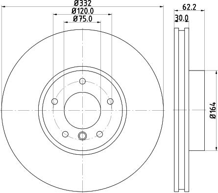 Mintex MDC82329C - Тормозной диск autospares.lv