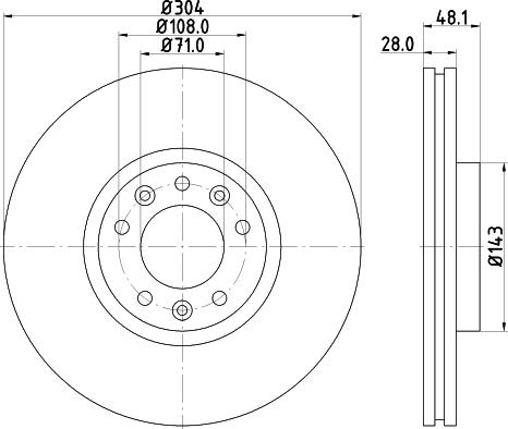 Mintex MDC82293C - Тормозной диск autospares.lv