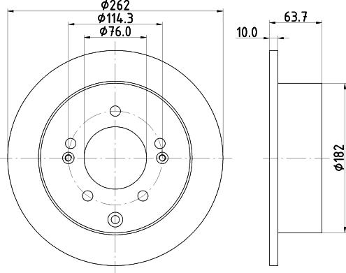 Mintex MDC82753C - Тормозной диск autospares.lv