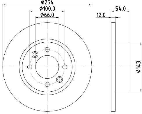 Mintex MDC870 - Тормозной диск autospares.lv