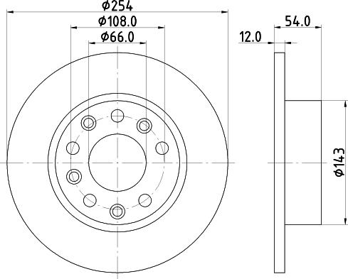 Mintex MDC871 - Тормозной диск autospares.lv