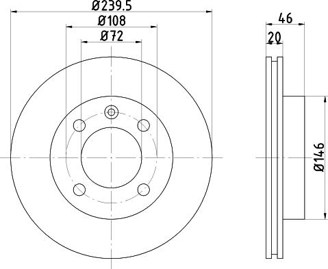 Mintex MDC347 - Тормозной диск autospares.lv