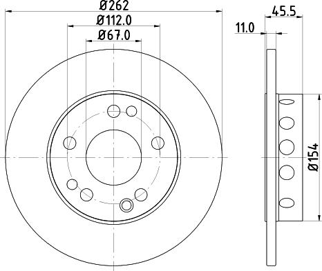 Mintex MDC351 - Тормозной диск autospares.lv