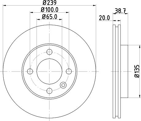 Mintex MDC365 - Тормозной диск autospares.lv