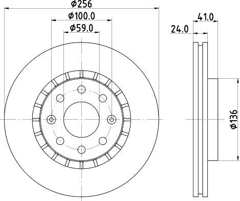 Mintex MDC3007C - Тормозной диск autospares.lv