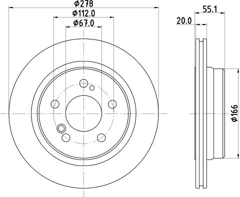 Mintex MDC3034C - Тормозной диск autospares.lv