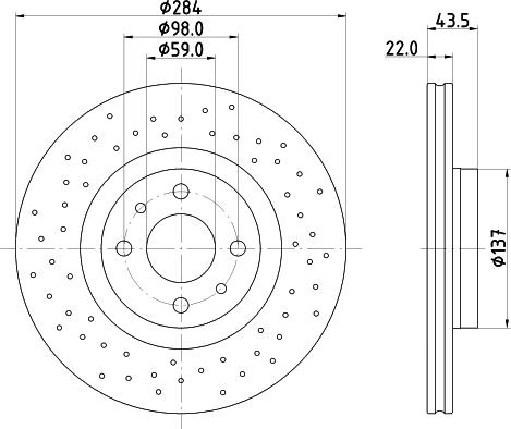 Mintex MDC3186C - Тормозной диск autospares.lv