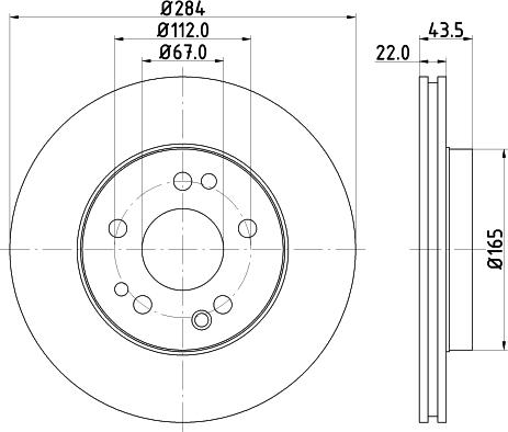 Mintex MDC373 - Тормозной диск autospares.lv