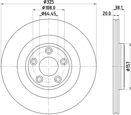 Mintex MDC2955C - Тормозной диск autospares.lv