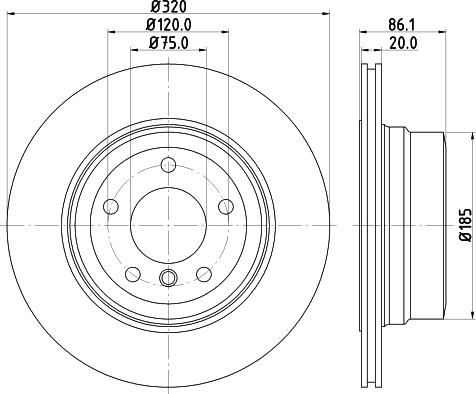 Mintex MDC2497 - Тормозной диск autospares.lv