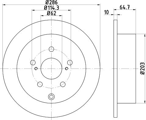 Mintex MDC2445 - Тормозной диск autospares.lv