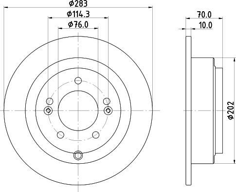 Mintex MDC2402 - Тормозной диск autospares.lv